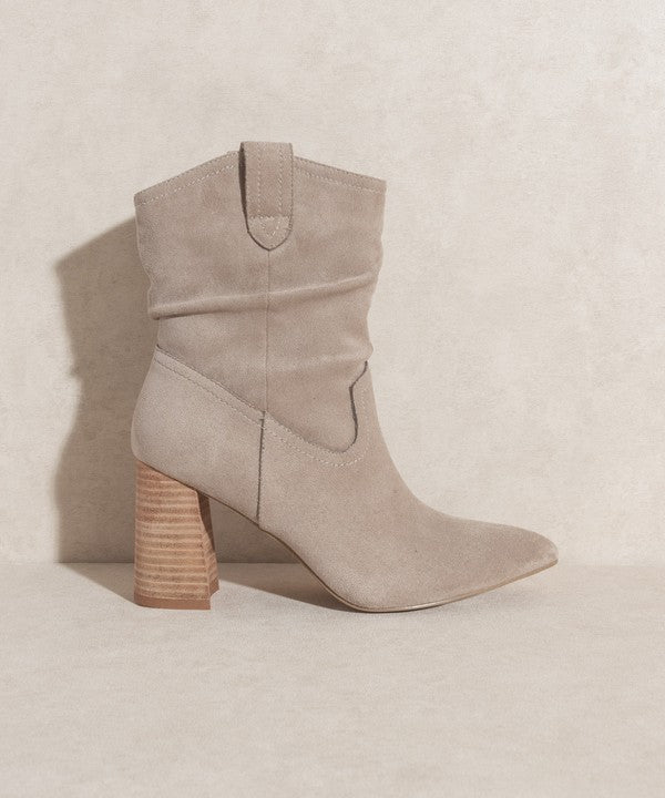 Tan Mavis Western Style Bootie