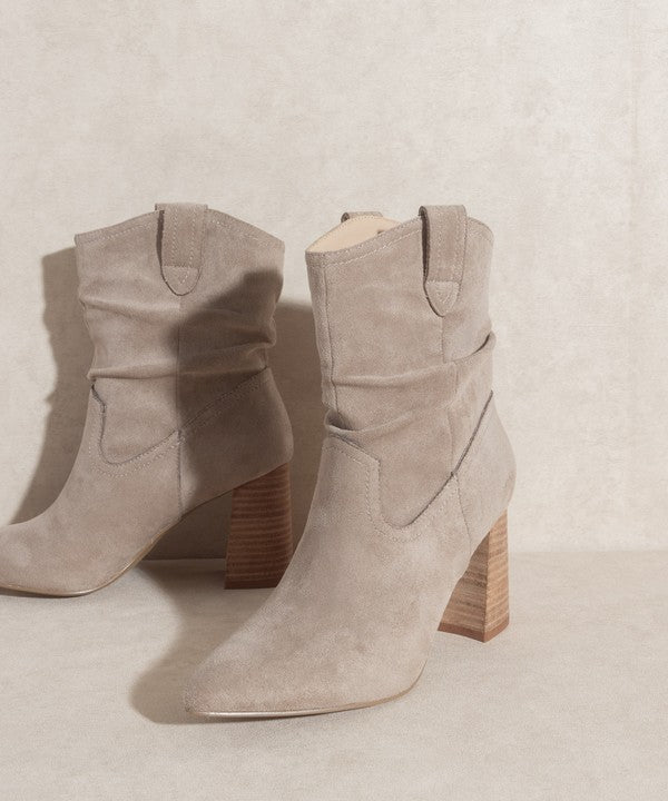 Tan Mavis Western Style Bootie