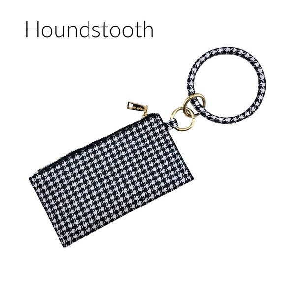 Houndstooth Mini Key Ring Bangle