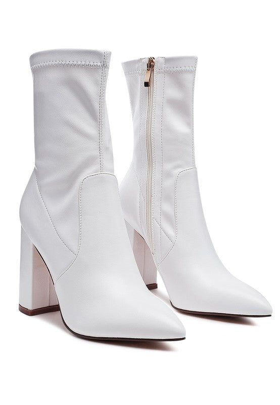 White Zahara Bootie