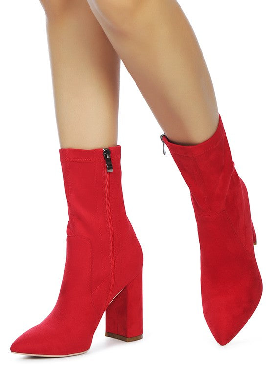 Red Zahara Bootie