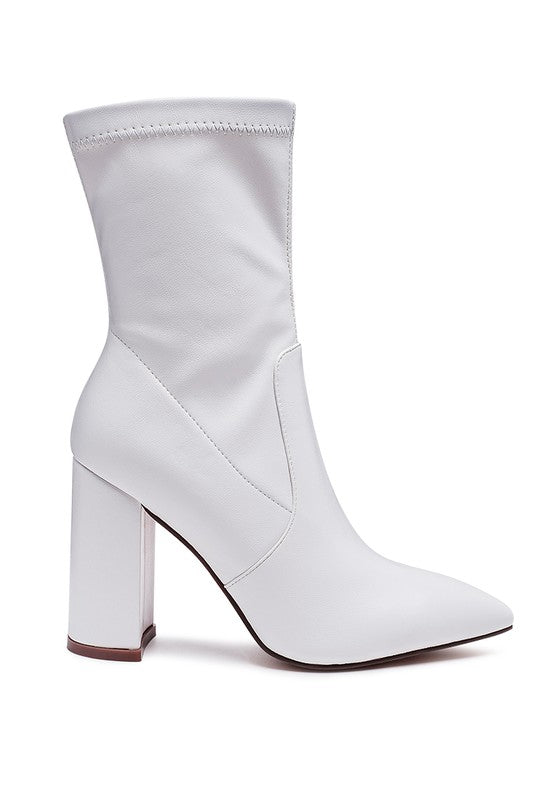 White Zahara Bootie