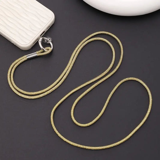 Gold Snake Chain Cellphone Lanyard