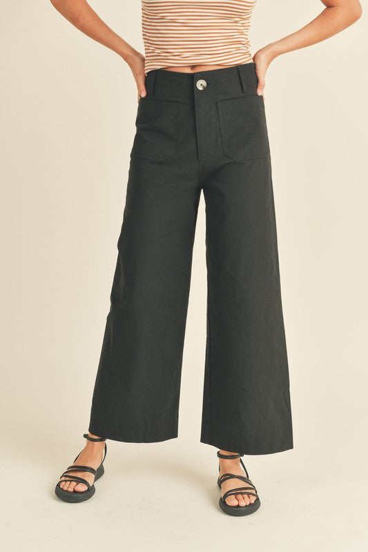 Black Siren High Waisted Front Pocket Pants 