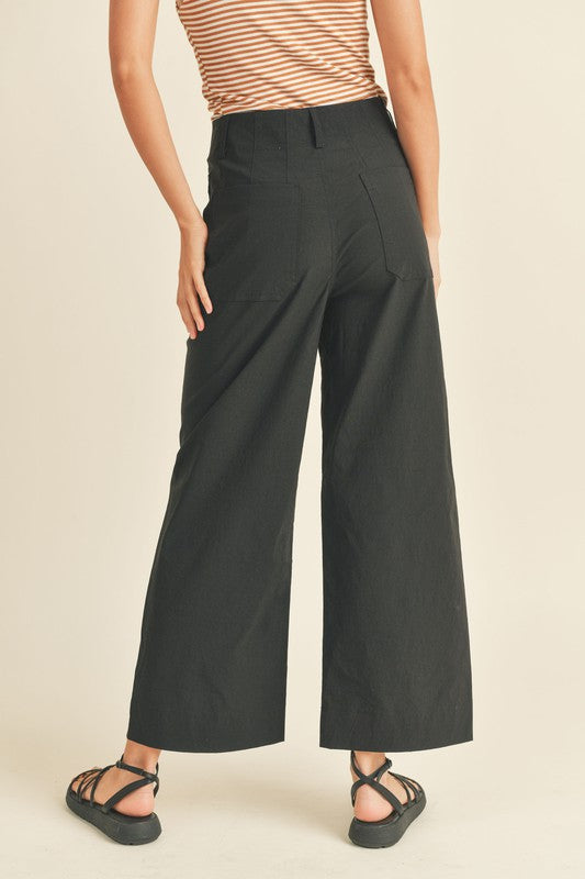 Black Siren High Waisted Front Pocket Pants 