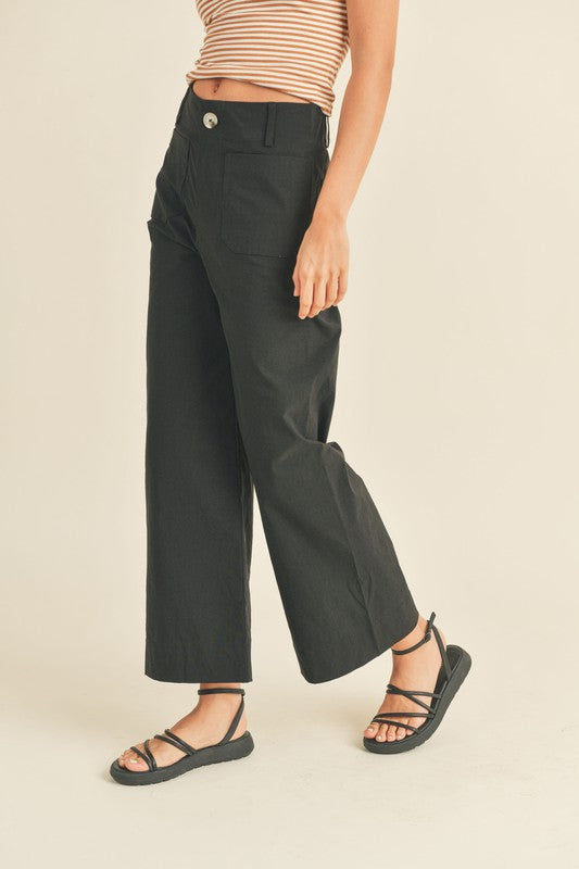 Black Siren High Waisted Front Pocket Pants 