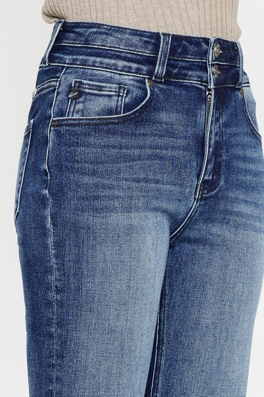 Jeans Kancan High Rise Wide Waistband Dark Wash