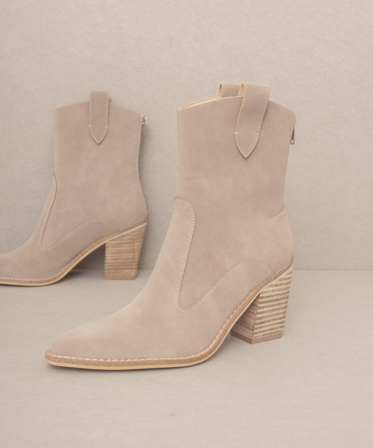 The Tara Fan Paneled Western Boots