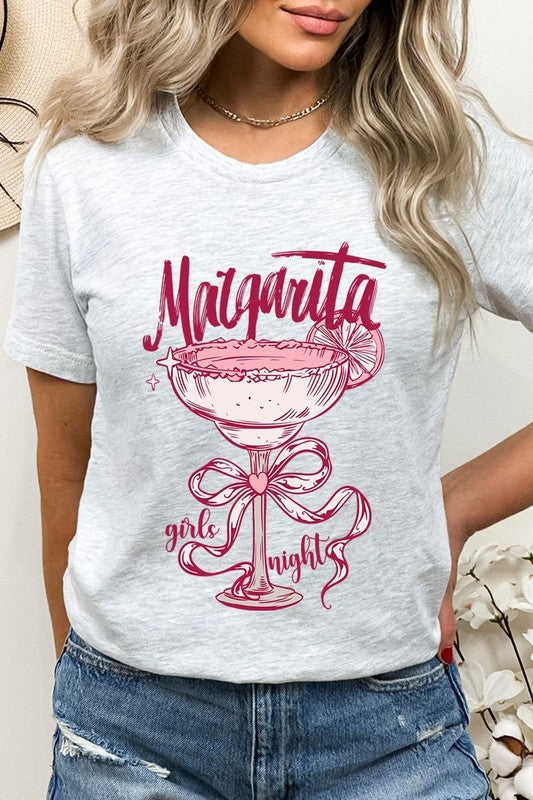 Grey Margarita Girls Night Graphic Tee