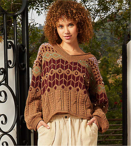 Maglione pullover ricco di calore