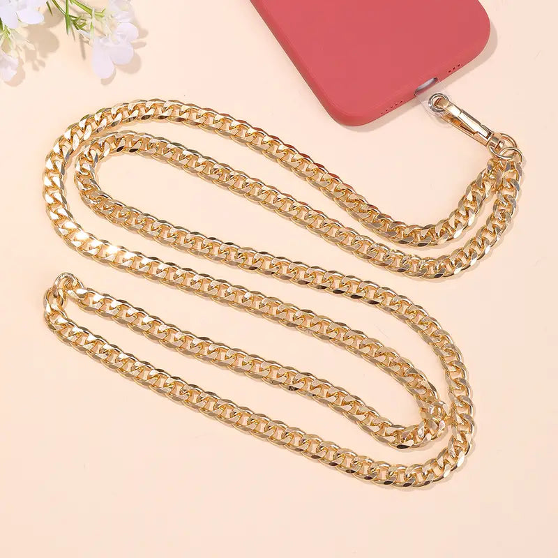 Gold Chain Link Cellphone Lanyard 