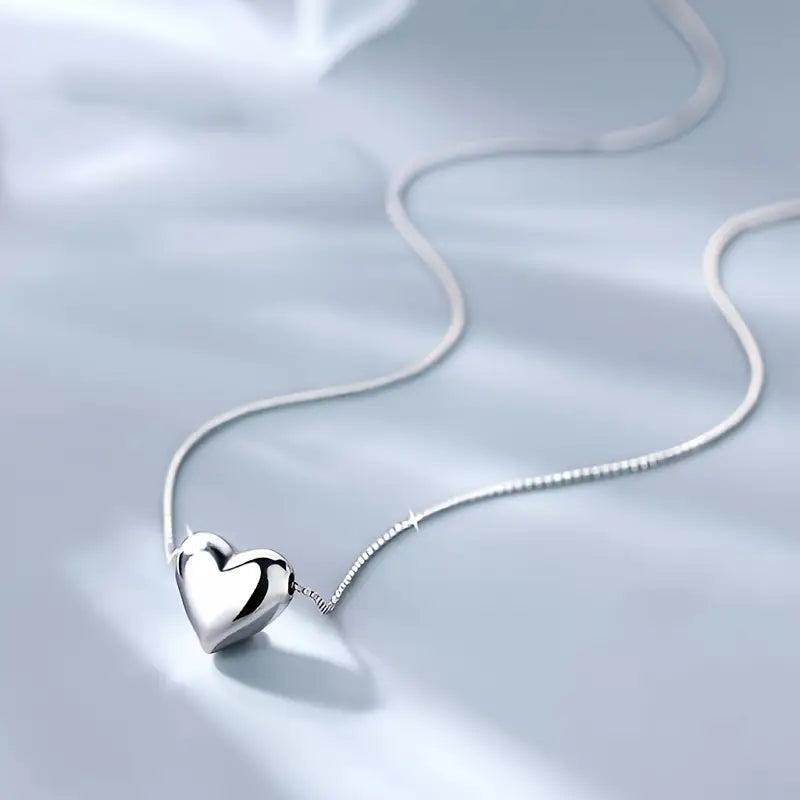 925 Sterling Silver Mini Heart Necklace