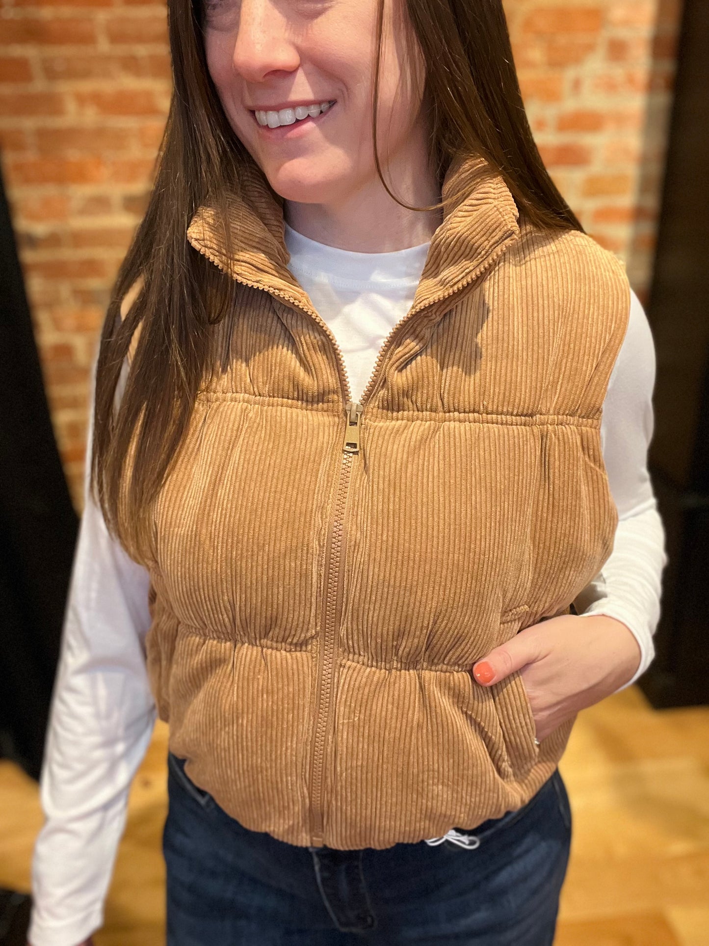 Darling Forecast Corduroy Puffer Vest