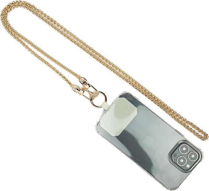 Gold Snake Chain Cellphone Lanyard