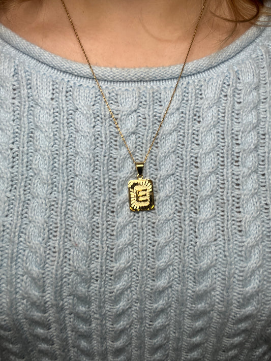 Lovely Words Gold Initial Necklace