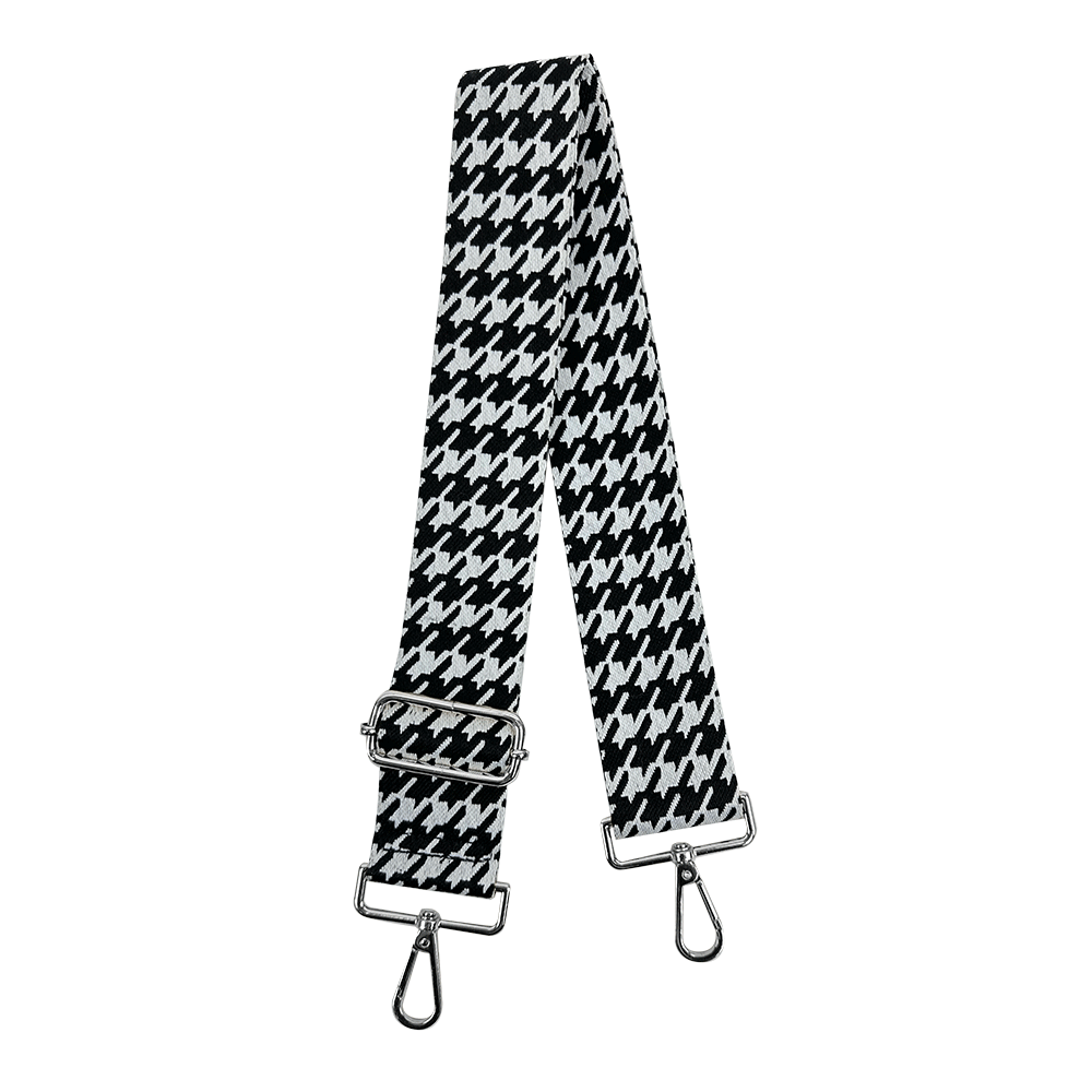 Black/White Houndstooth Strap