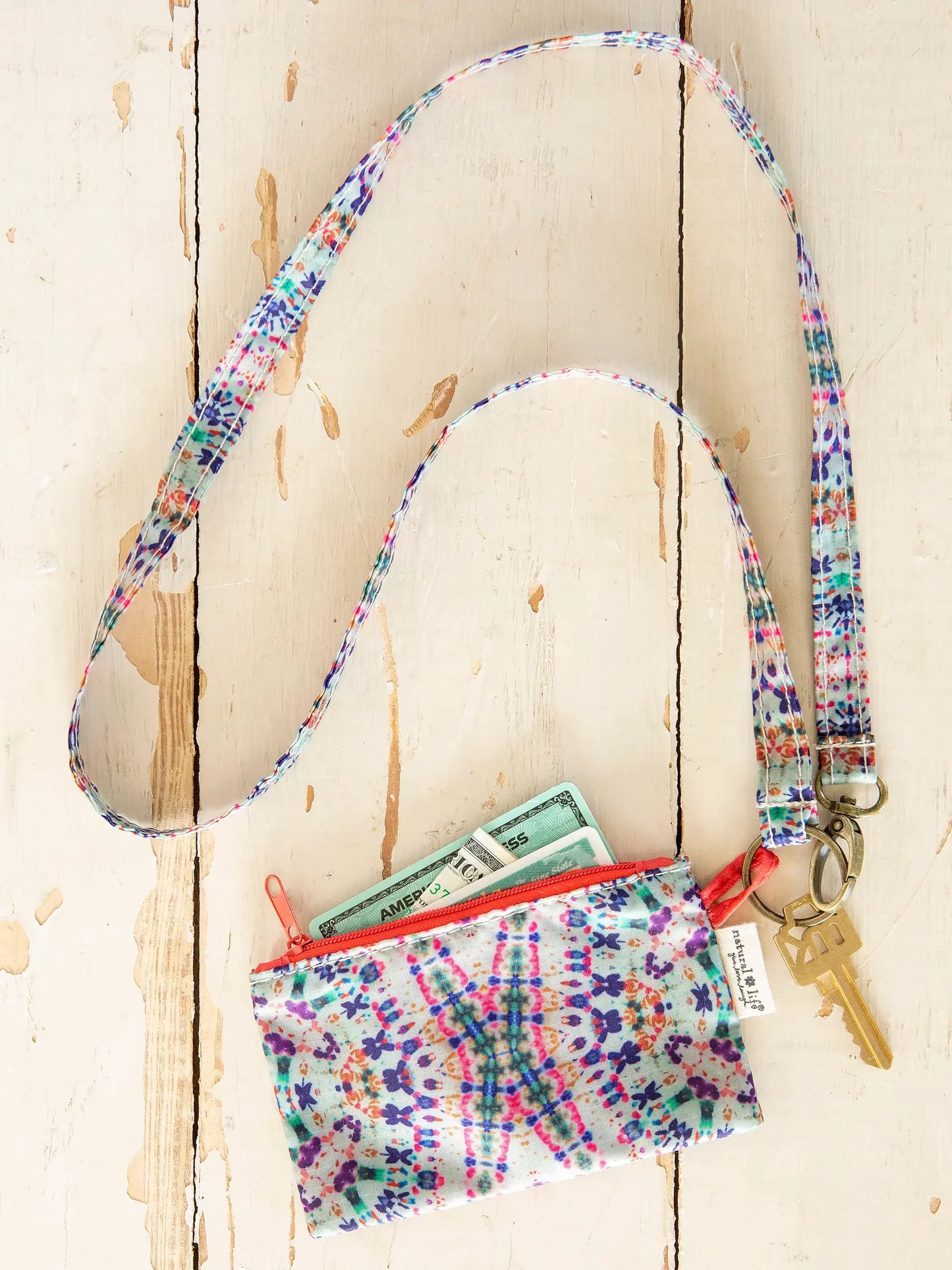 Natural Life Zip Pouch Lanyard