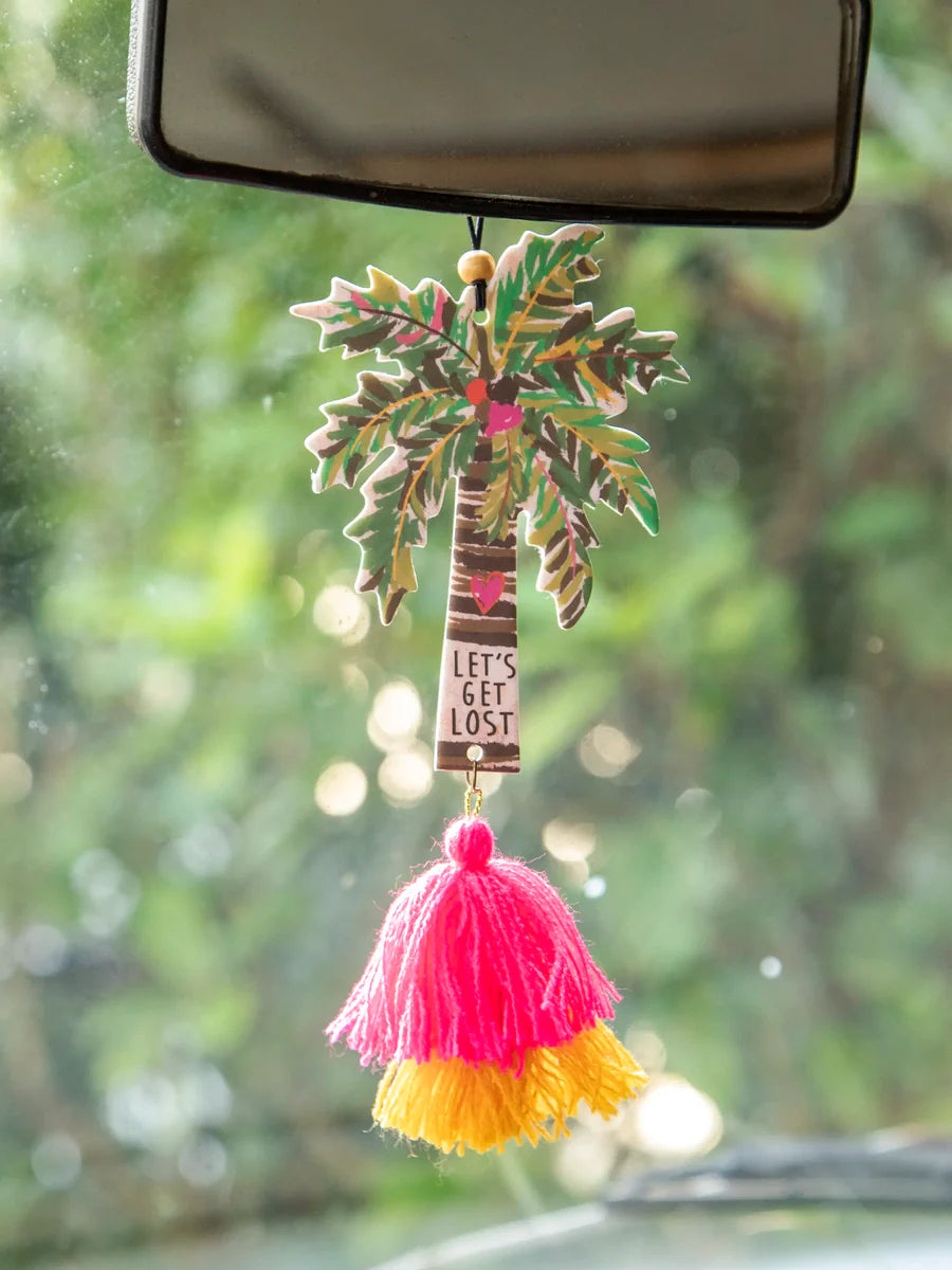 Palm Tree Lets Get Lost Natural Life Air Freshener