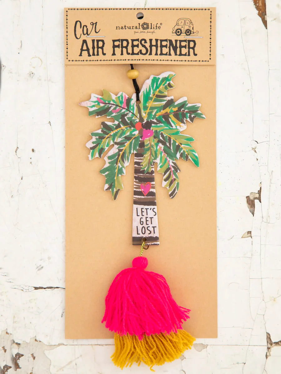 Palm Tree Lets Get Lost Natural Life Air Freshener