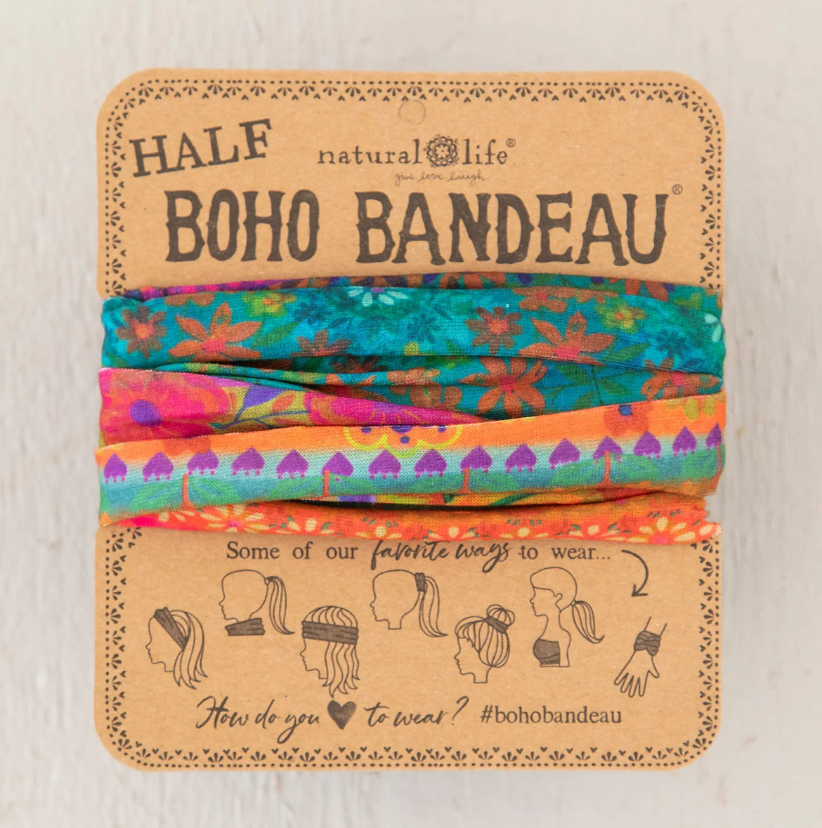 Half Boho Bandeau Bright Border