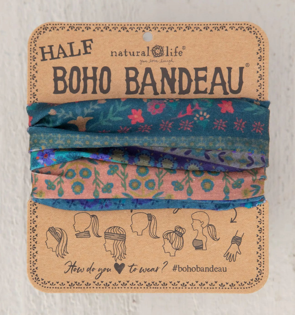 Half Bandeau Folk Floral Border