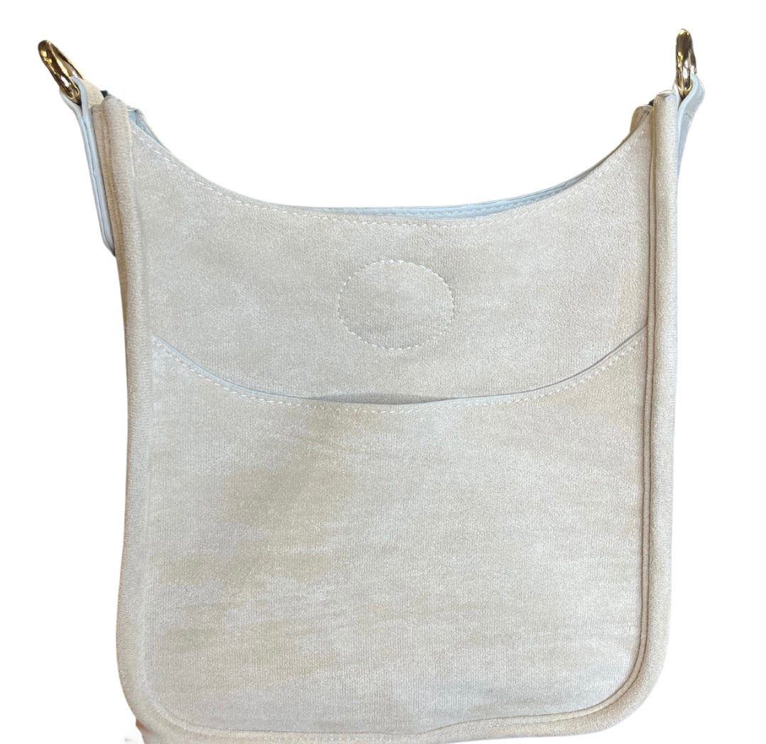 AH-Dorned Mini Suede Messenger Bag