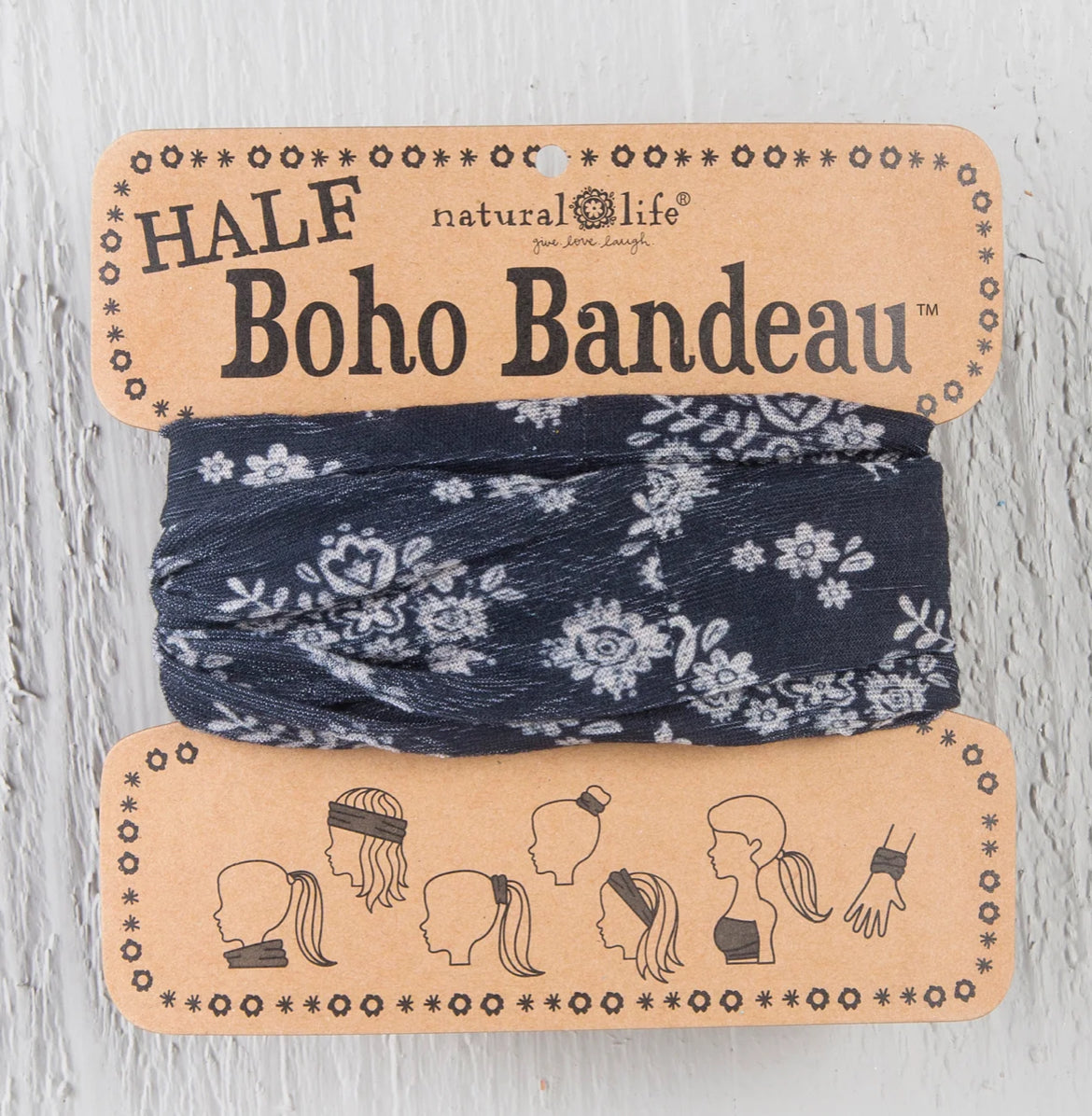 Half Bandeau Black Cream