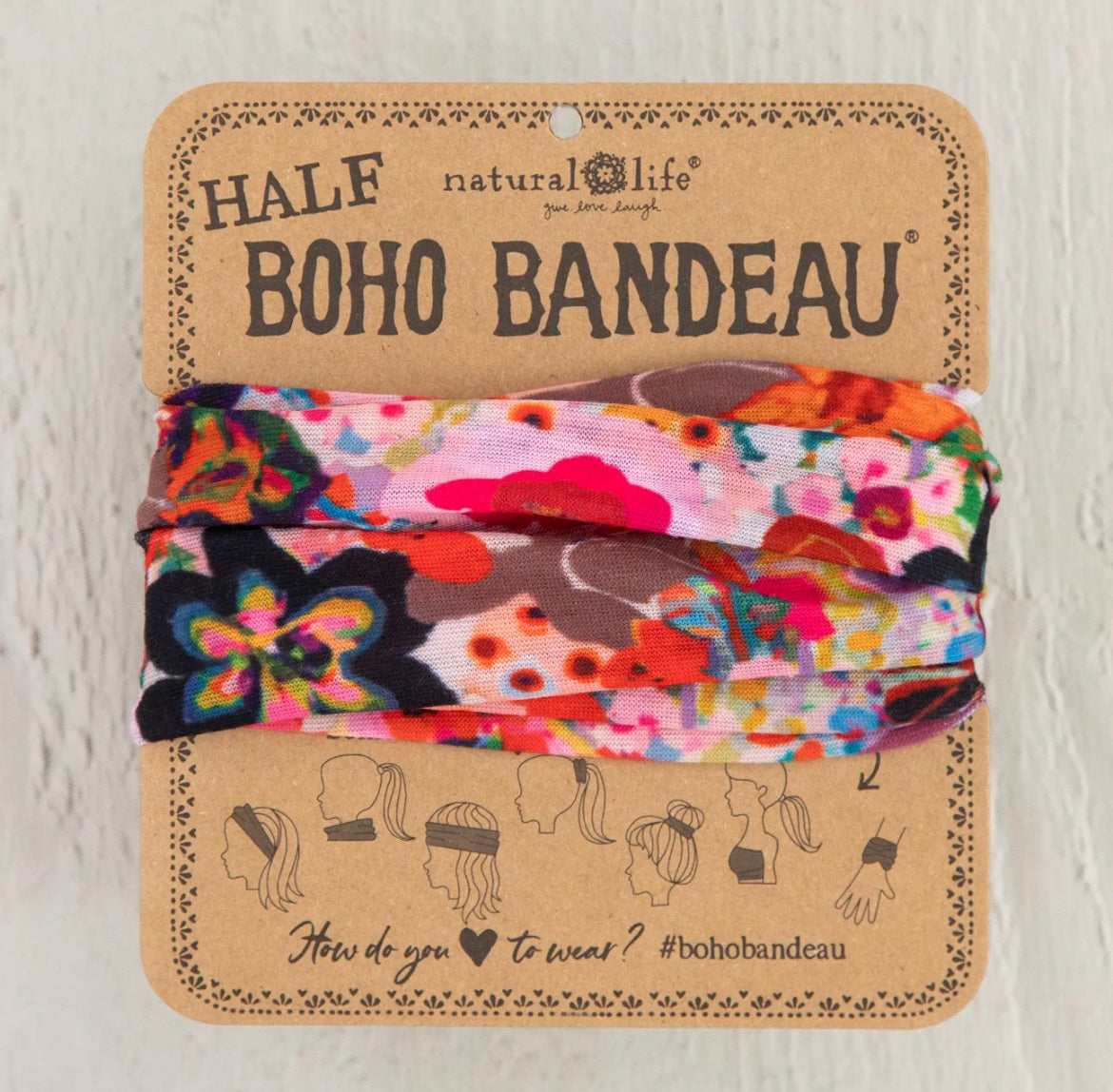 Half Boho Bandeau Meadow Light Pink