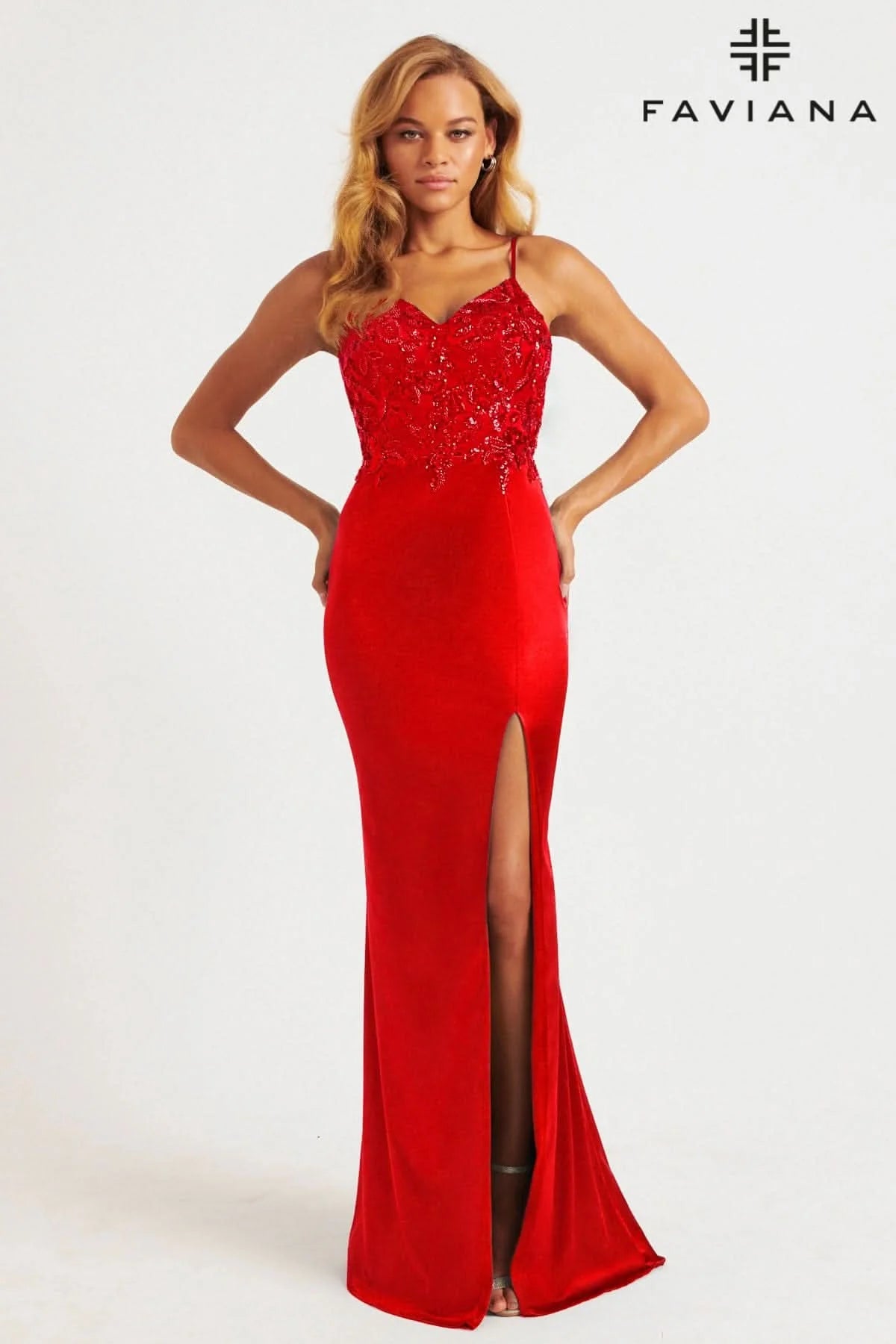 Red Faviana Prom 11200