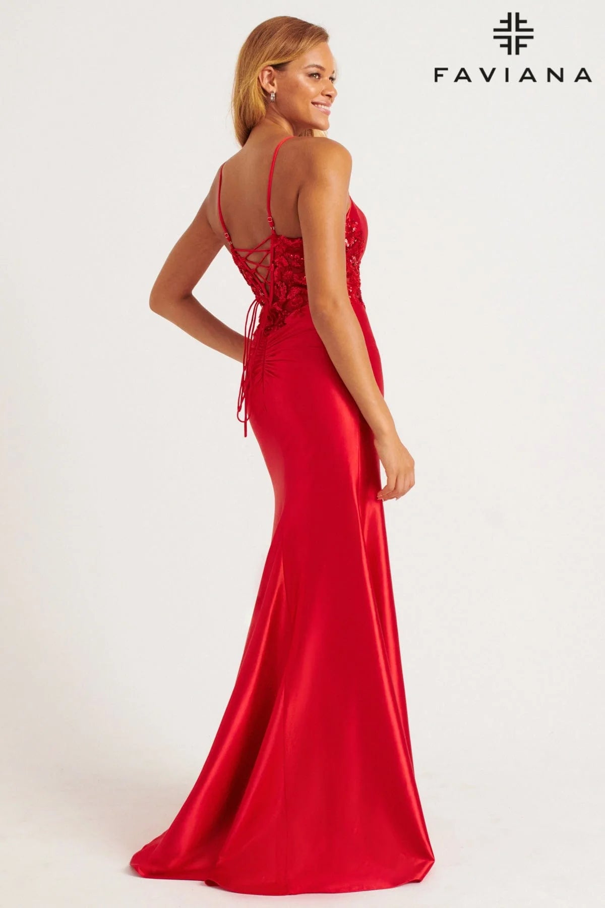 Red Faviana Prom 11205