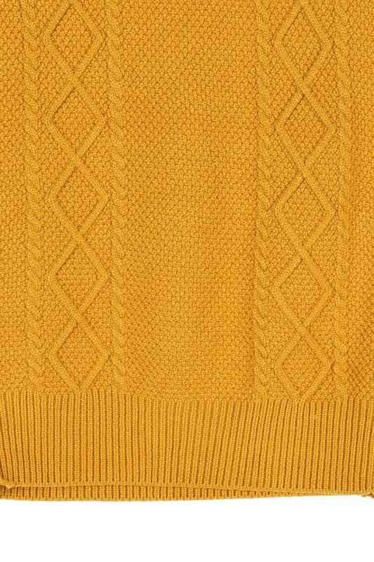 Mustard Ruffle Sweater Vest