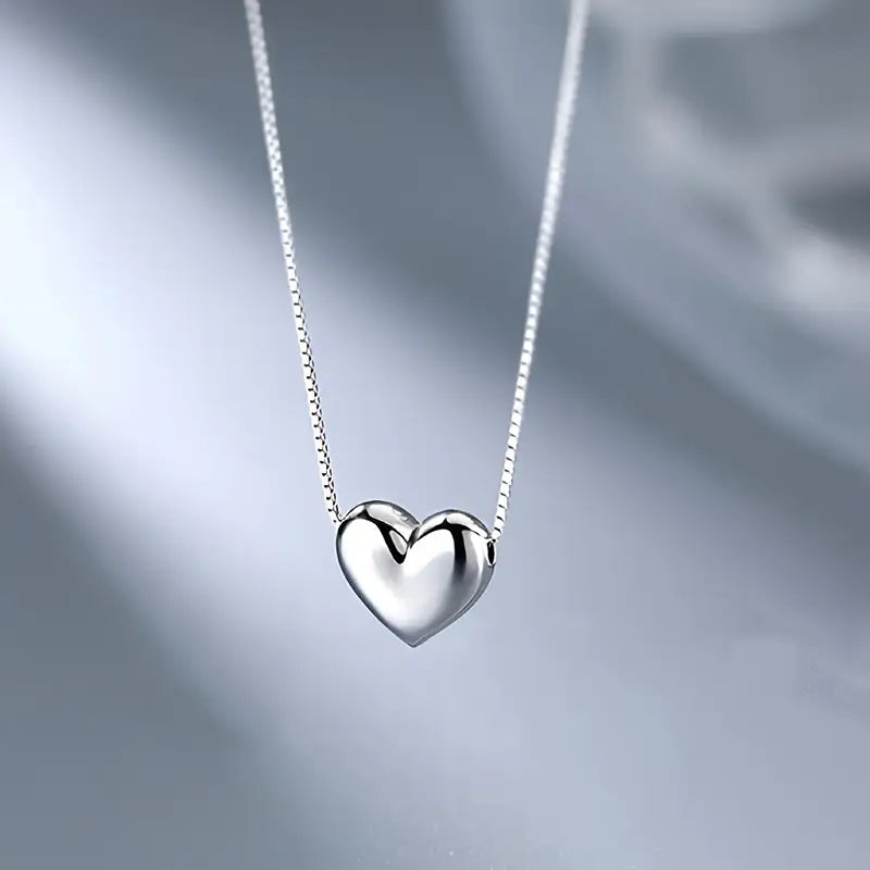 925 Sterling Silver Mini Heart Necklace