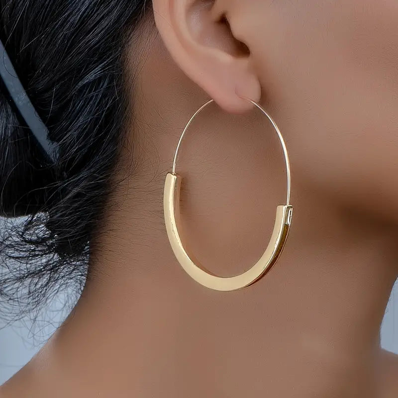 Gold Hoop Earrings 