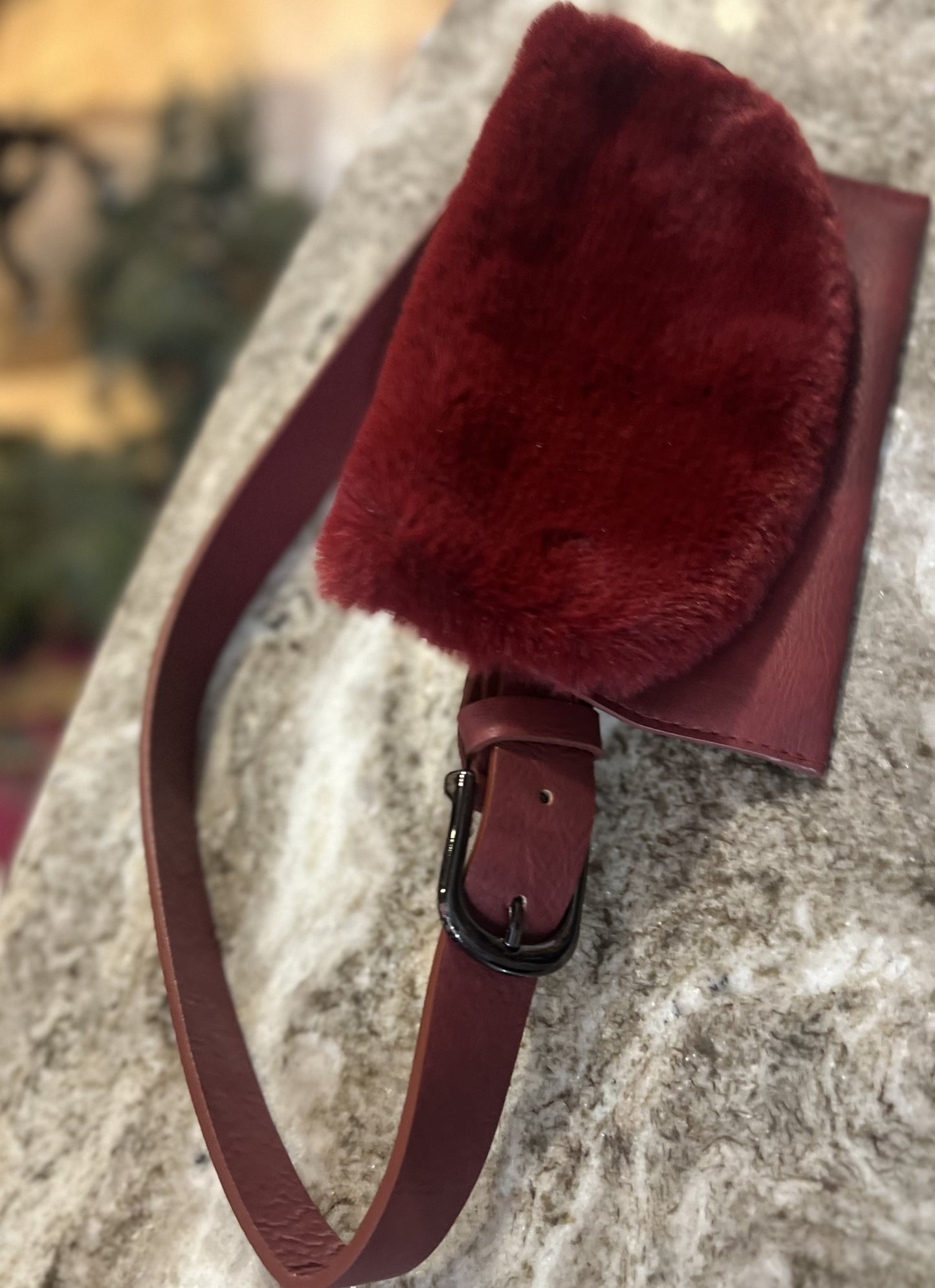 Change The Game Faux Fur Belt Bag